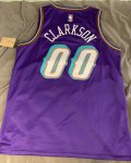 NBA 00 Clarkson Jazz Maillot Retro Violet